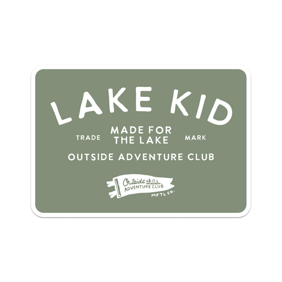 Lake Kid Big Sticker