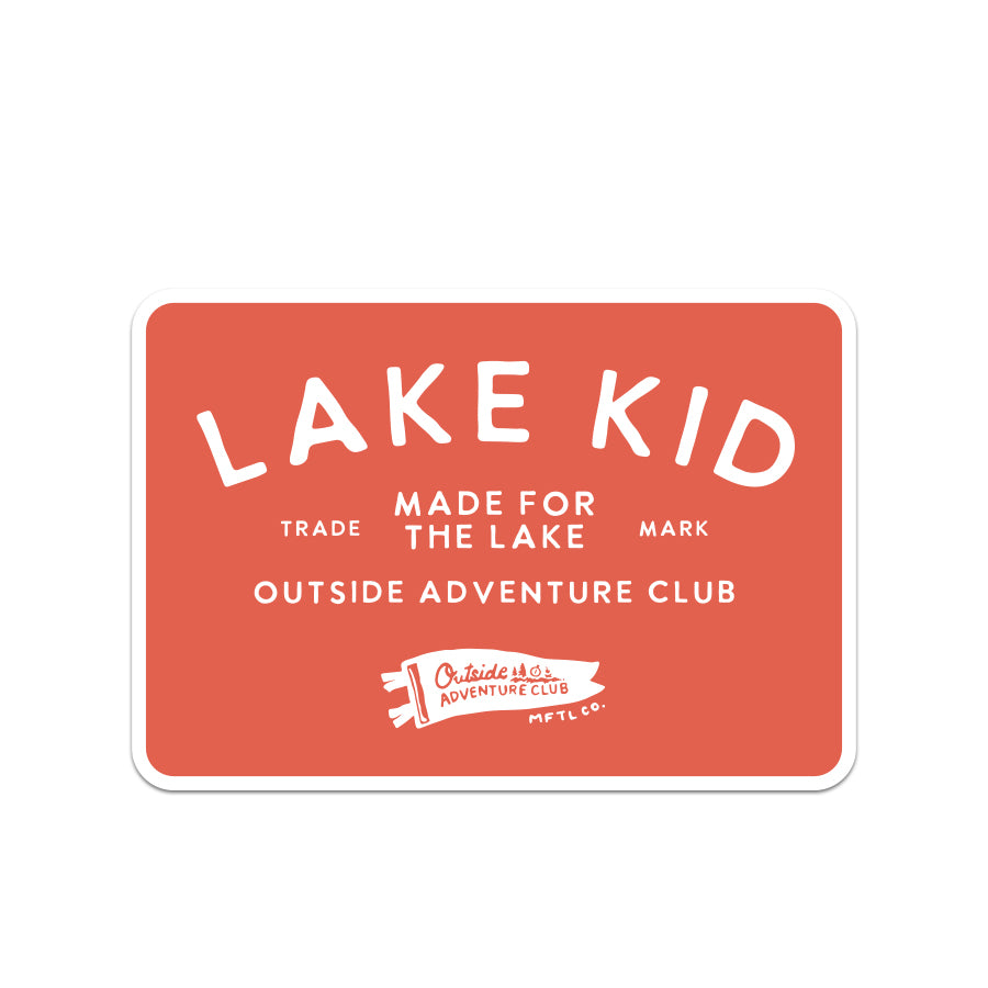 Lake Kid Big Sticker