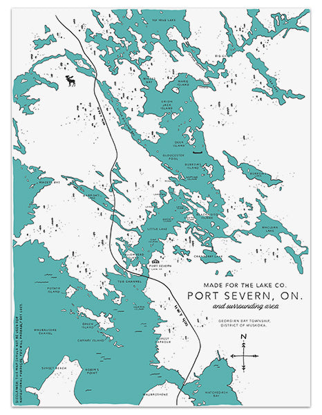 Port Severn Map – Made For The Lake Co.