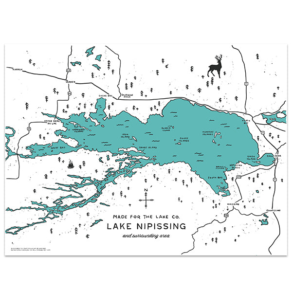 Lake Nipissing Map – Made For The Lake Co.