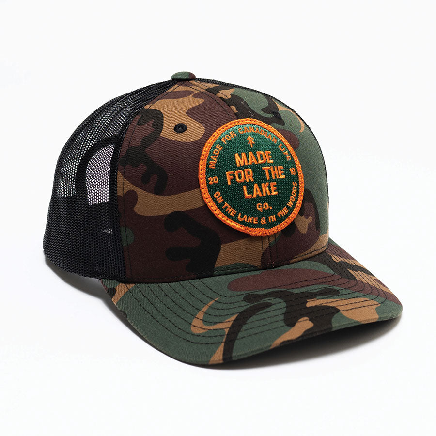 Camo mesh best sale trucker hat